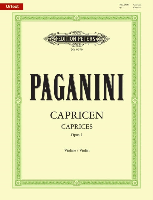 Book cover of: 24 Caprices Op. 1 for Violin