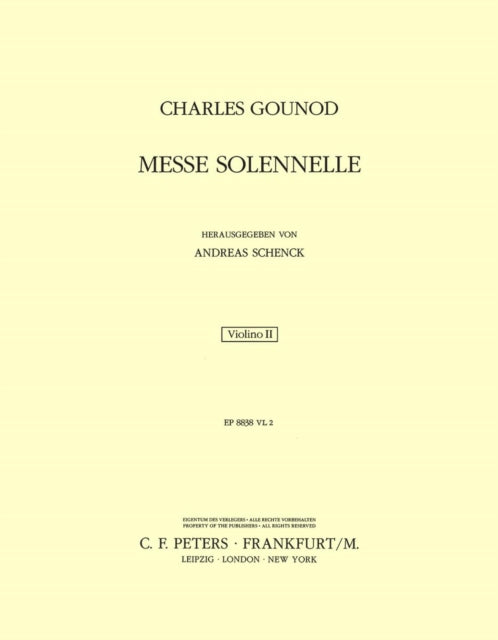 Book cover of: Messe solennelle (Cacilienmesse)