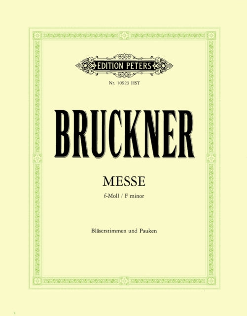 Book cover of: Mass in F minor (wind set)
