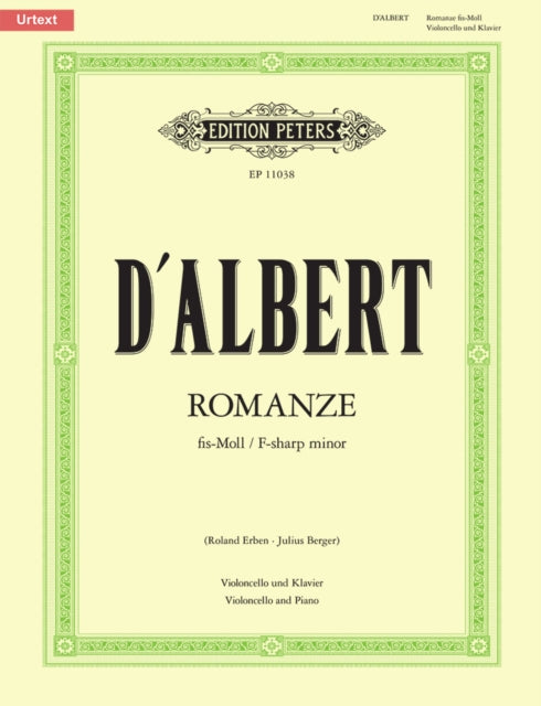 Book cover of: Romance in F# Minor for cello & piano