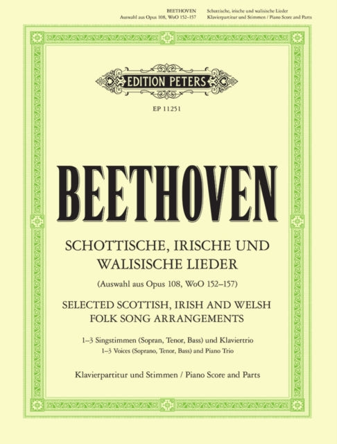 Book cover of: Selected Scottish, Irish and Welsh Folk Song Arrangements Op. 108, WoO 152-157