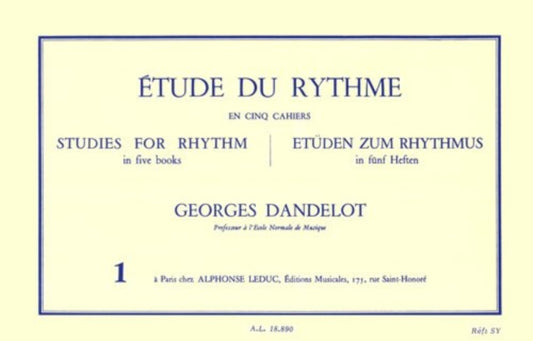 Book cover of: Etude Du Rythme Vol1