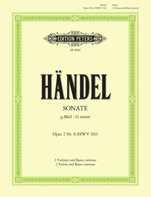 Book cover of: Trio Sonata in G minor Op.2 No. 8