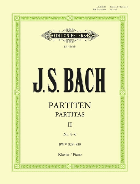 Book cover of: Partitas BWV 825-830 Vol.2