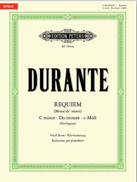 Book cover of: Requiem (Messa de' morti) C minor