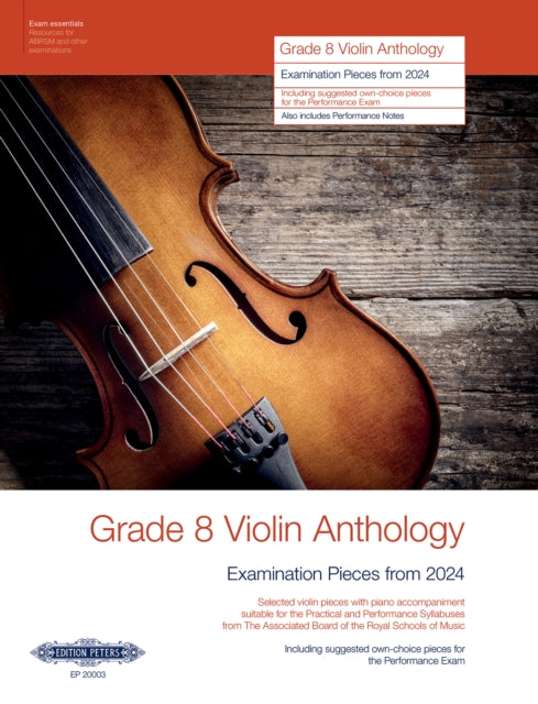 Book cover of: Grade 8 Violin Anthology from 2024