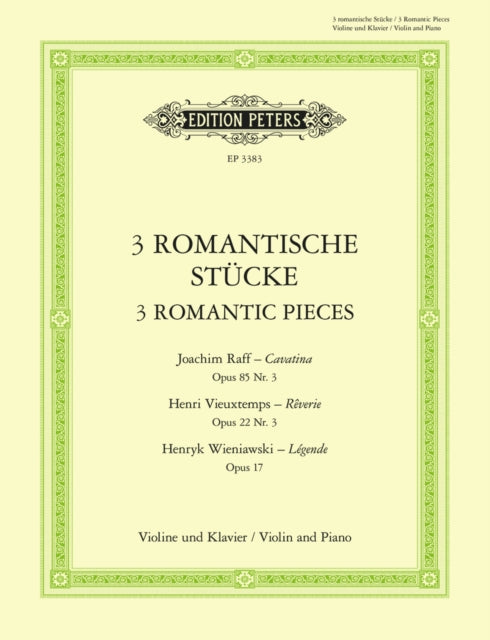 Book cover of: 3 Romantic Pieces