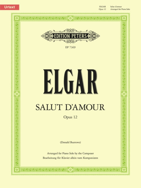 Book cover of: Salut d'amour Op. 12