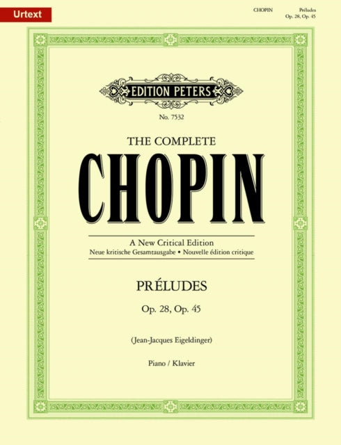 Book cover of: Complete Chopin: Preludes for Piano