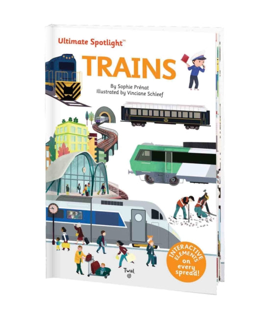 Book cover of: Ultimate Spotlight: Trains. By: Sophie Prenat