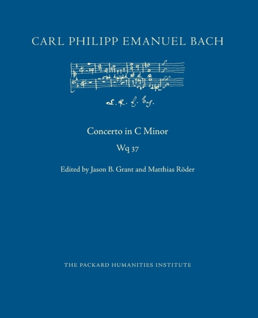 Book cover of: Concerto in C Minor, Wq 37. By: Carl Philipp Emanuel Bach