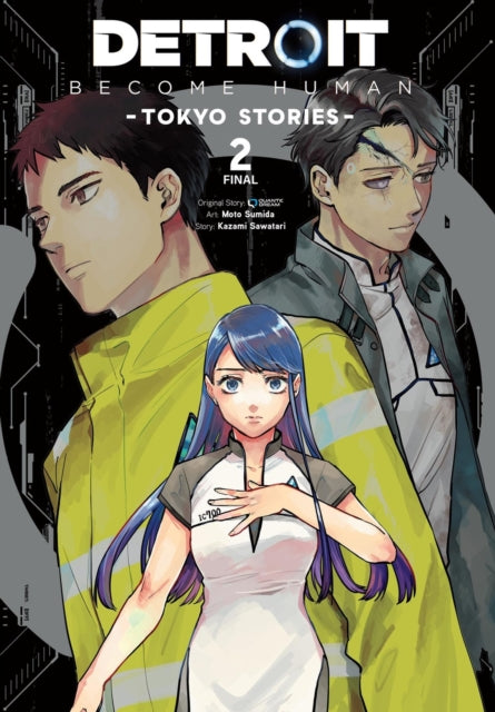 Book cover of: Detroit: Become Human -Tokyo Stories-, Vol. 2 (manga). By: Quantic Quantic Dream