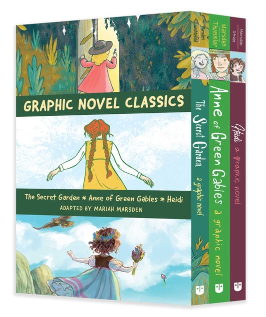 Book cover of: Graphic Novel Classics: The Secret Garden, Anne of Green Gables, and Heidi
