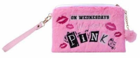 Book cover of: Mean Girls: On Wednesdays We Wear Pink Plush Accessory Pouch