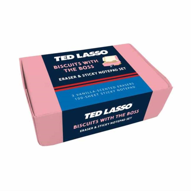 Book cover of: Ted Lasso: Biscuits with the Boss Scented Eraser & Sticky Notepad Set