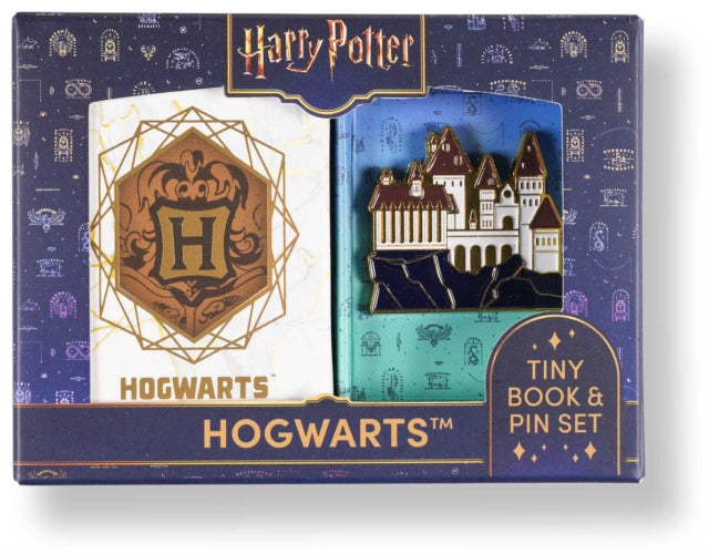 Book cover of: Harry Potter: Hogwarts Tiny Book and Pin Set. By: Insight Insight Editions