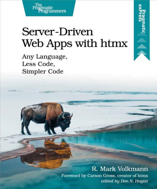 Book cover of: Server-Driven Web Apps with htmx. By: R. Mark Volkmann