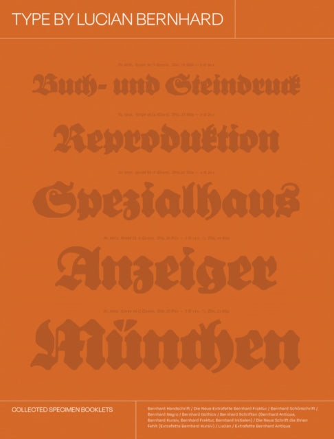 Book cover of: Type by Lucian Bernhard. By: Letterform Archive