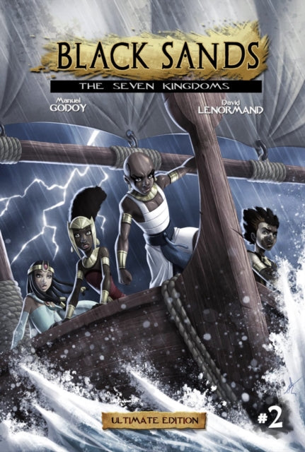 Book cover of: Black Sands, the Seven Kingdoms vol 2. By: Manuel Godoy